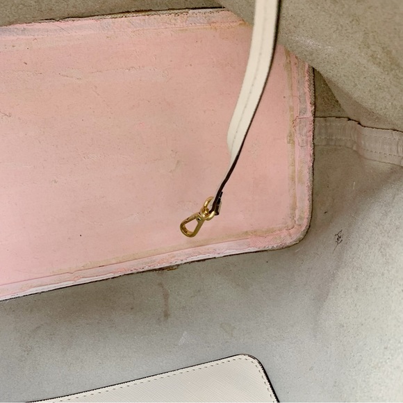 Michael Kors Jet Set Travel Extra Small Carryall Tote Bag Saffiano Leather White - Picture 11 of 11